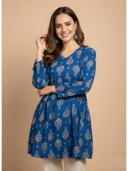 FLOSIVE - Women Printed Flared Tunic