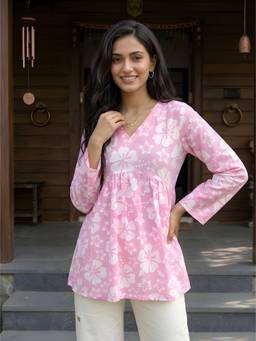 FLOSIVE - Women's Pink Fashion Tunic