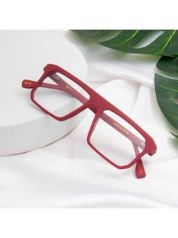 TED SMITH - Unisex Full Rim Red Square Frame