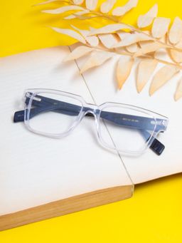 TED SMITH - Unisex Full Rim Clear Square Frame