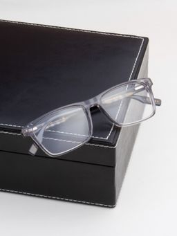 TED SMITH - Unisex Full Rim Grey Rectangle Frame