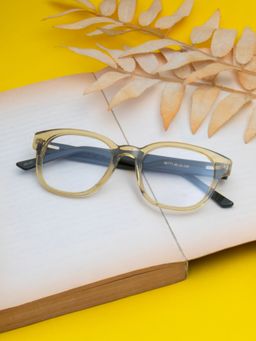 TED SMITH - Unisex Full Rim Yellow Square Frame