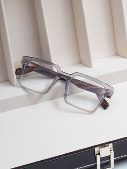 TED SMITH - Unisex Full Rim Grey Square Frame
