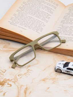 TED SMITH - Unisex Full Rim Green Square Frame