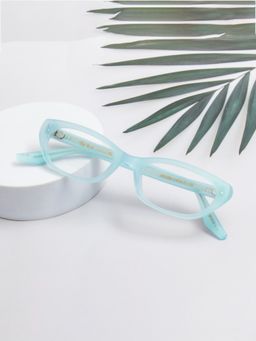 TED SMITH - Women Full Rim Blue Cat Eye Frame