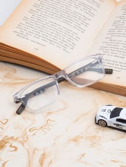 TED SMITH - Unisex Full Rim Clear Rectangle Frame