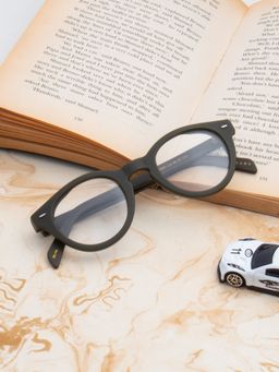 TED SMITH - Unisex Full Rim Green Round Frame