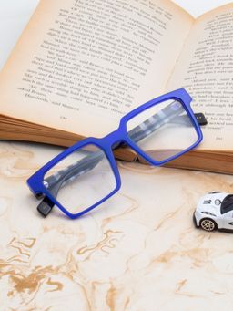 TED SMITH - Unisex Full Rim Blue Square Frame