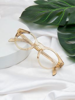 TED SMITH - Unisex Full Rim Brown Round Frame