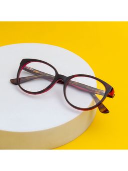 TED SMITH - Unisex Full Rim Brown Round Frame