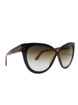Tom Ford Eyewear - Women Full Rim Brown Lens Cat Eye Sunglasses (59)