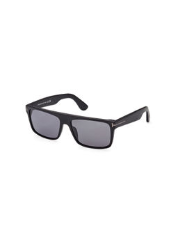 Tom Ford Eyewear - Men Full Rim Grey Lens Rectangle Sunglasses (58)