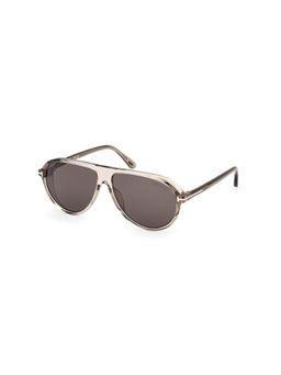 Tom Ford Eyewear - Men Full Rim Grey Lens Pilot Sunglasses (60)