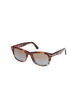 Tom Ford Eyewear - Men Full Rim Brown Lens Square Sunglasses (54)