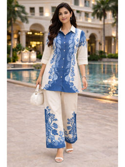 Autumnlane - Blue Printed Co-Ord Set