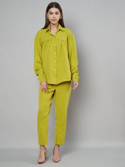 Bcz Style - Green Pleated Co-Ord Set