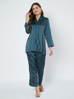 Bcz Style - Teal Embroidered Co-Ord Set