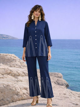 Autumnlane - Blue Printed Co-Ord Set