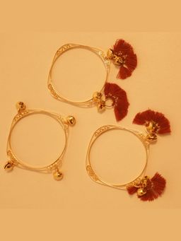 DaMAK - Jung Sutra Gold Bangles Pack of 3