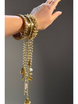 DaMAK - Mohini Gold Bangles Pack of 12