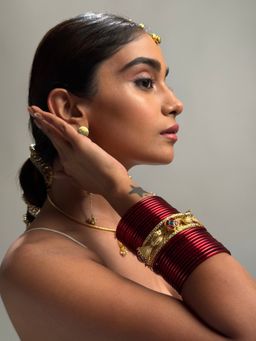 DaMAK - Morraag Red Bangles Pack of 25