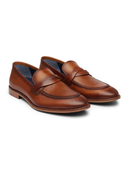 DABLR SHOES - Cullman Tan Handpainted Leather Shoes