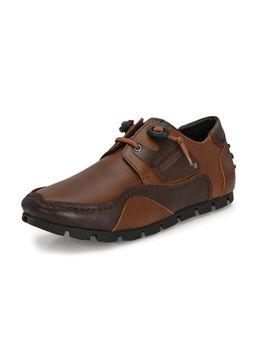 Valentino - Men Premium Leather Casual Derby Shoes (Creative-55-Tan-Brown)