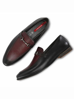 Valentino - Men Premium Leather Bordo Slip-On Formal Shoes