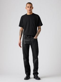 Levi's - Men's 501 Black Straight Fit Mid Rise Jeans