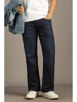 Louis Philippe - Men Navy Dark Straight Fit Jeans