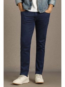 Louis Philippe - Men Navy Dark Smart Fit Jeans