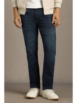Louis Philippe - Men Navy Mid Straight Fit Jeans