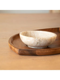 Ellementry - Umber Leaf Chip and Dip Platter