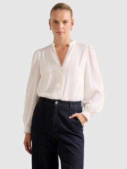 Forever New - White Sherry Lace Top