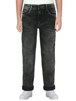 Allen Solly - Boys Black Slim Fit Jeans