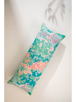 Freedom Tree - Rorschach Cotton Emerald Green Cushion Cover