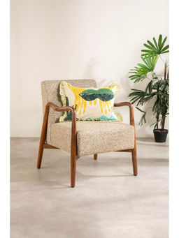 Freedom Tree - Kissed Hands Cotton Old Gold Cushion Cover