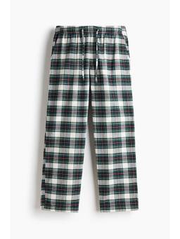 H&M - Men Multi-Color Relaxed Fit Flannel Trousers