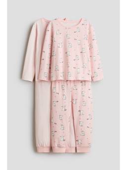 H&M - Girls Multi-Color 2-Pack Cotton Pyjamas