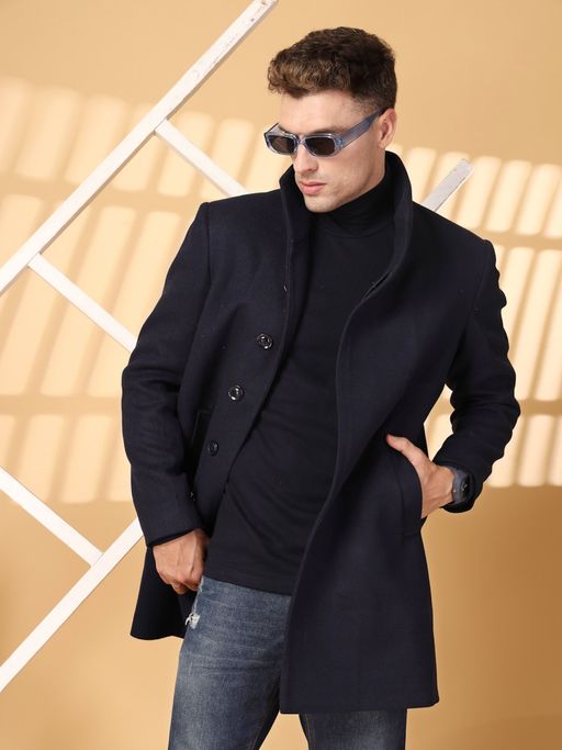 Wool New Mens Winter Coats Autumn/winter Men's Double Collar