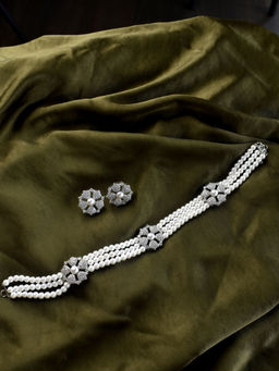 Peach Tassels - Ad Necklace Set (Set of 2)