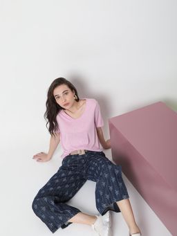 VERO MODA - Women Printed Blue Jeans