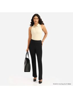 Blissclub - Women Cotton Tall High Waisted with 4 Pockets Flare Pant
