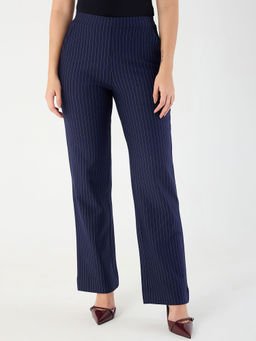 Femmella - Navy Stripe Pant