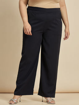 Femmella - Navy Straight Fit Pant