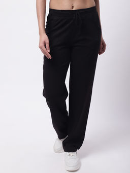 NOBARR - Women Regular Fit Cotton Black Trouser