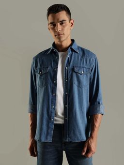 Tommy Hilfiger - Solid Regular Fit Cotton Shirt