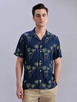 Tommy Hilfiger - Printed Regular Fit Satin Woven Shirt