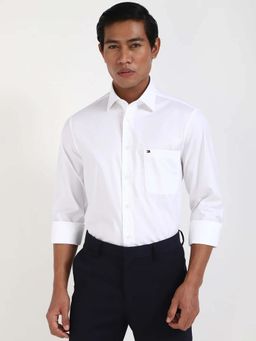Tommy Hilfiger - Solid Regular Fit Cotton Shirt