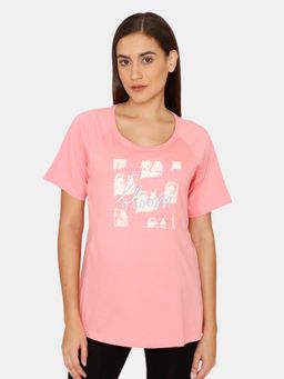 Zivame - Maternity Cotton Top - Pink Icing